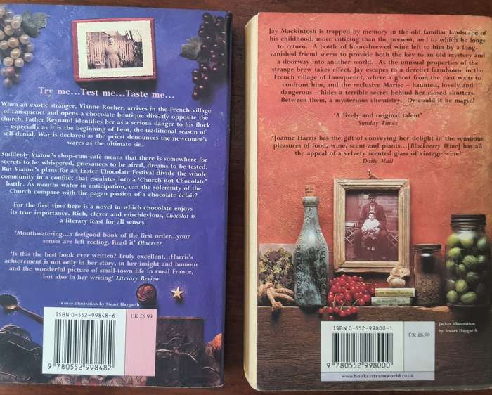 Joanne Harris:  Chocolat, Blackberry Wine